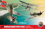AIRFIX 1/48 LEGENDS - DOUGLAS BADER - TRIPLE PACK A40101