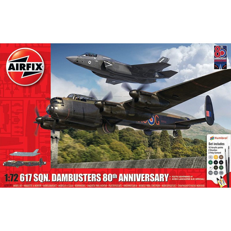 Airfix 617 Dambusters 80th Gift Set w/Lockheed Martin F35B Lightning II 1/72 A50191