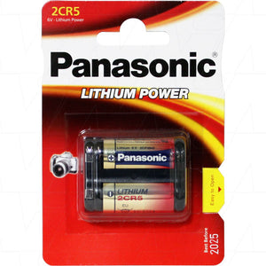 Panasonic 2CR5 6V Lithium Battery