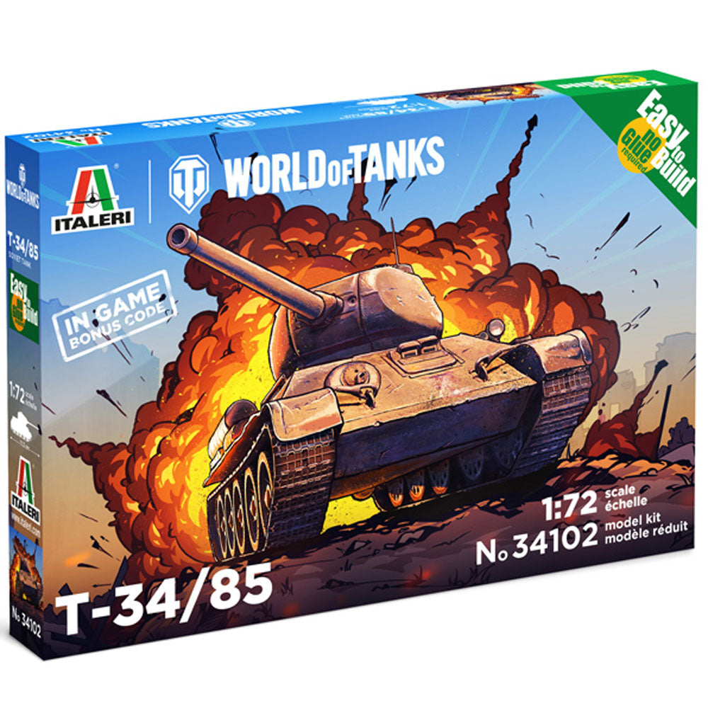 Italeri WOT T34/85 1:72 Easy 34102