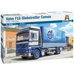 ITALERI VOLVO F16 GLOBETROTTER CANVAS WITH ELEVATOR 1:24