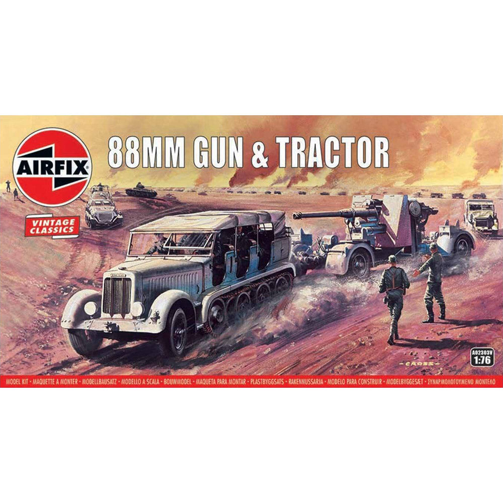 Airfix Vintage Flak Gun & Tractor 02303V