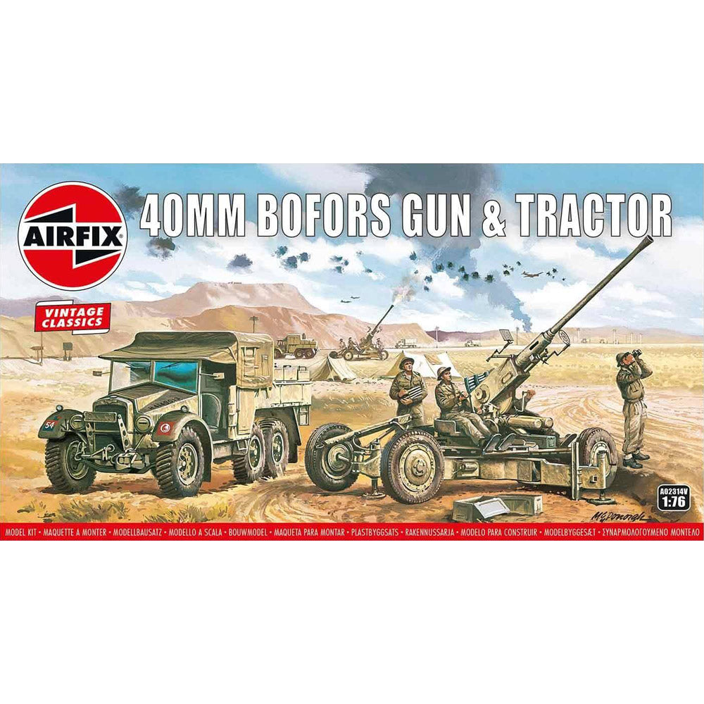 Airfix Vintage Bofors Gun & Tractor 02314V