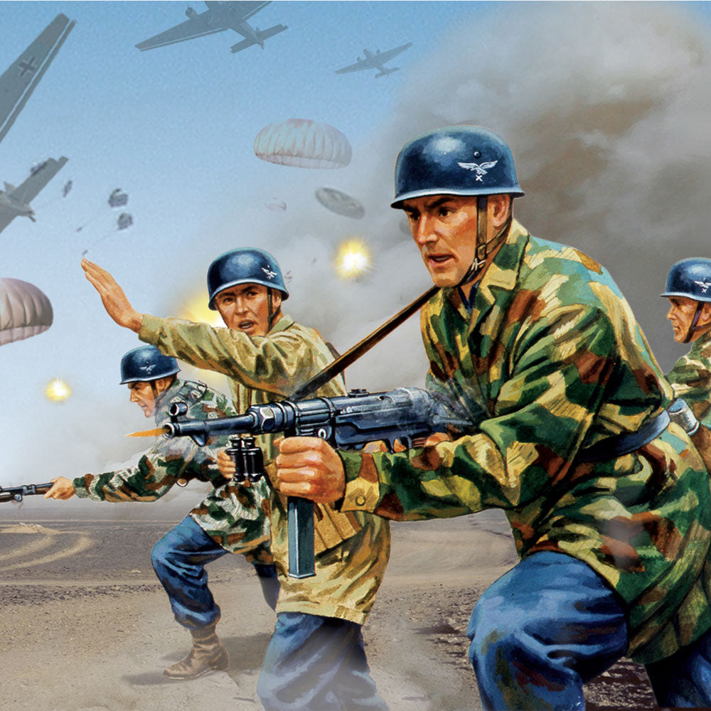 AIRFIX WWII GERMAN PARATROOPS 1:32 Scale 02712V
