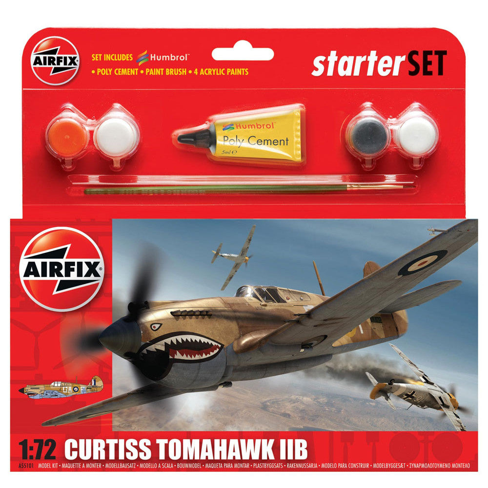 AIRFIX CURTISS TOMAHAWK 11B 1:72 STARTER SET 55101