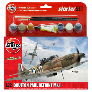 AIRFIX BOULTON PAUL DEFIANT MK1 STARTER SET 55213
