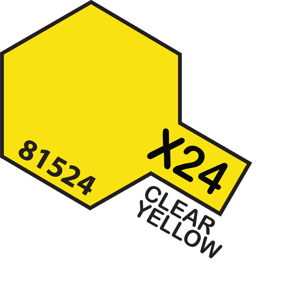 TAMIYA MINI X-24 CLEAR YELLOW