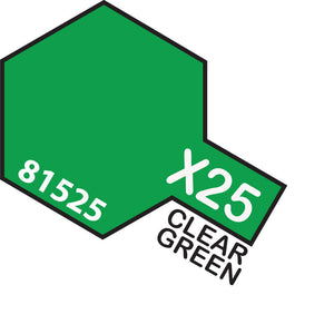 TAMIYA MINI X-25 CLEAR GREEN