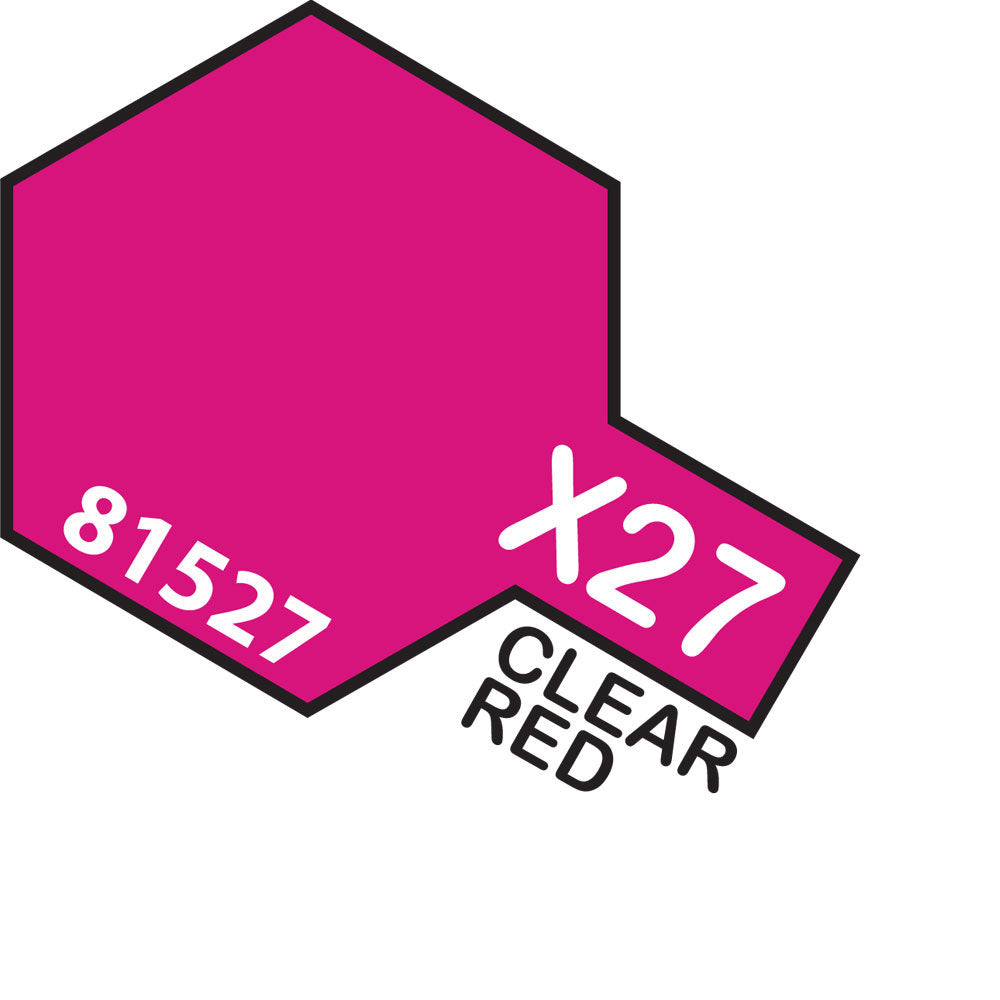 TAMIYA MINI X-27 CLEAR RED
