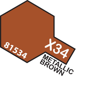 TAMIYA MINI X-34 METAL. BROWN
