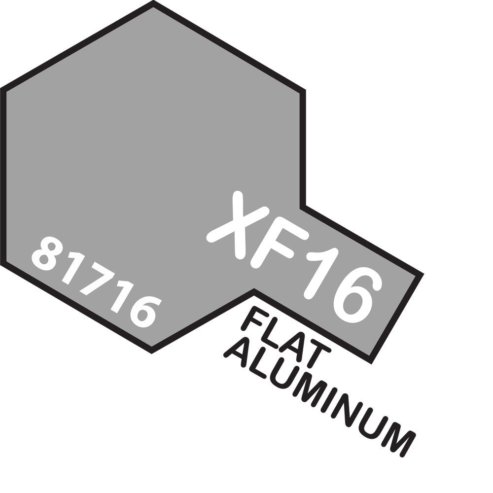 TAMIYA MINI XF-16 FLAT ALUMINUM
