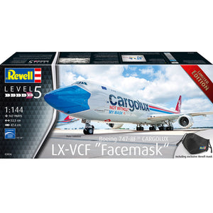 REVELL BOEING 747-8F CARGOLUX LX-VCF "FACEMASK" 1:144 03836