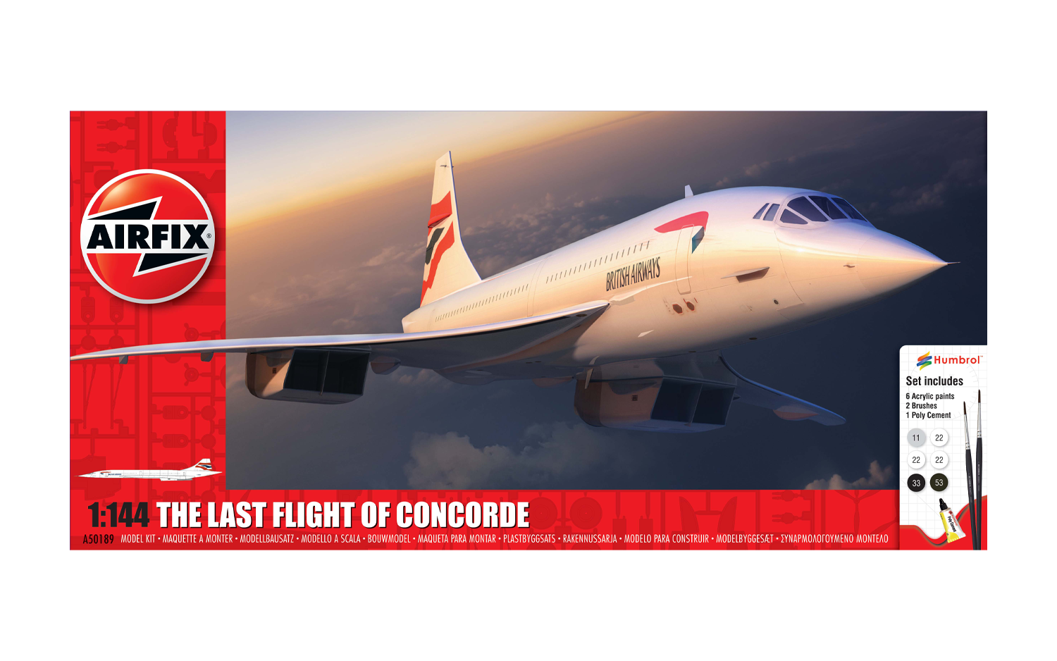 AIRFIX CONCORDE GIFT SET 1:144 50189