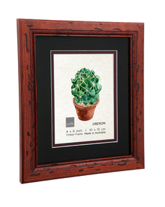 Oberon Mahogany Double matted Photo Frame