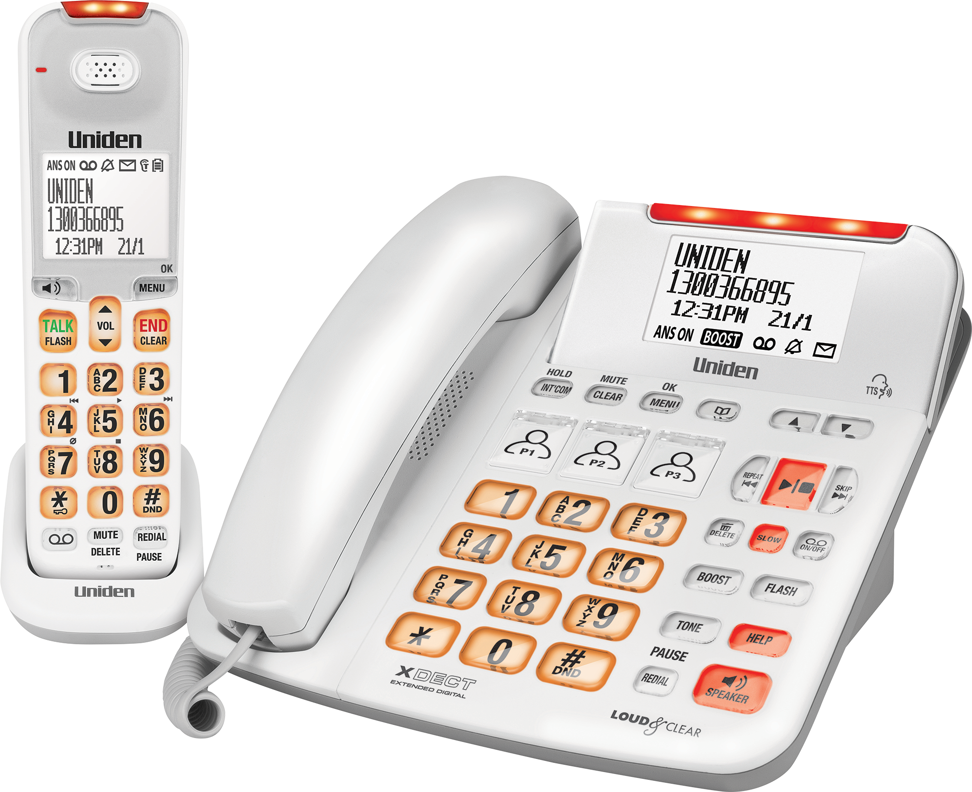 Uniden SSE47+1 Hearing Impaired Cordless Telephone