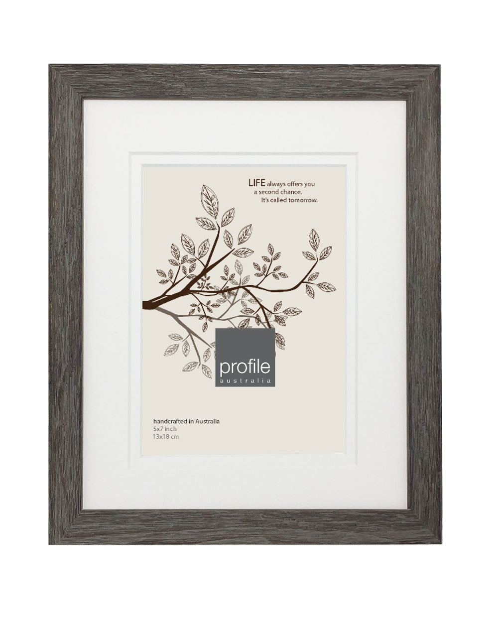 Deluxe Woodgrain Coffee Photo Frame