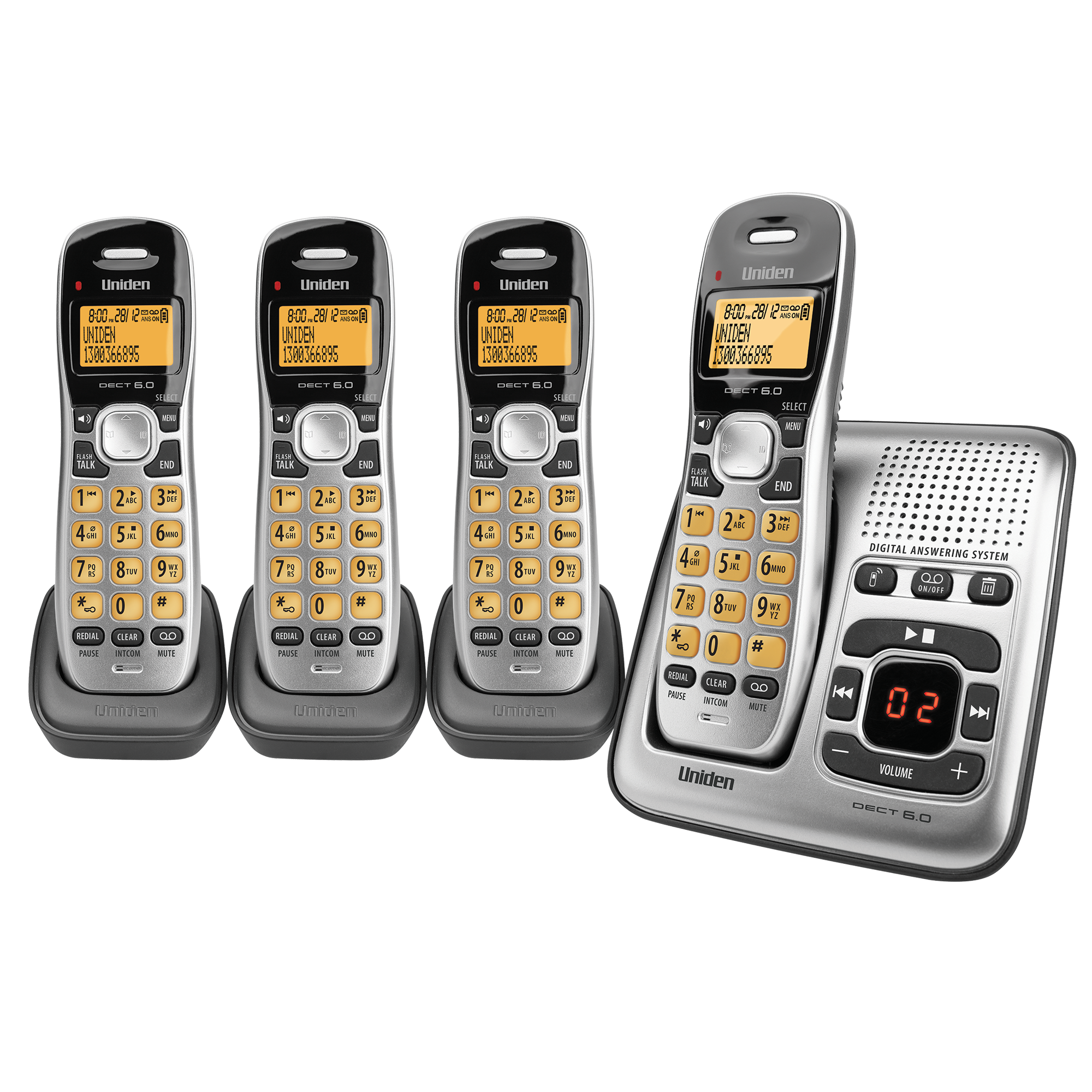 Uniden DECT1735+3 TAM Cordless Phone