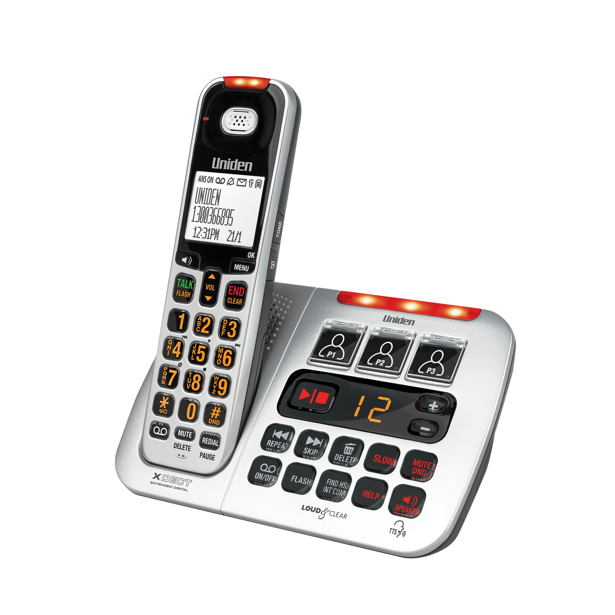 Uniden SSE45 Hearing Impaired Cordless Telephone
