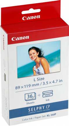 Selphy L Size Ink and Paper Pack KL-36IP